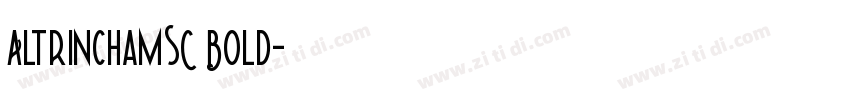 AltrinchamSC Bold字体转换